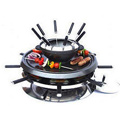 Luxury Round Rustic Stone Fondue and Raclette Grill